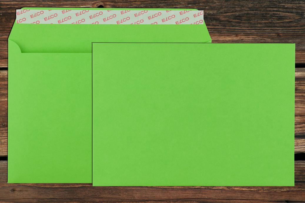 Briefhüllen C5 162x229 mm Haftklebend Intensivgrün 100 g/qm